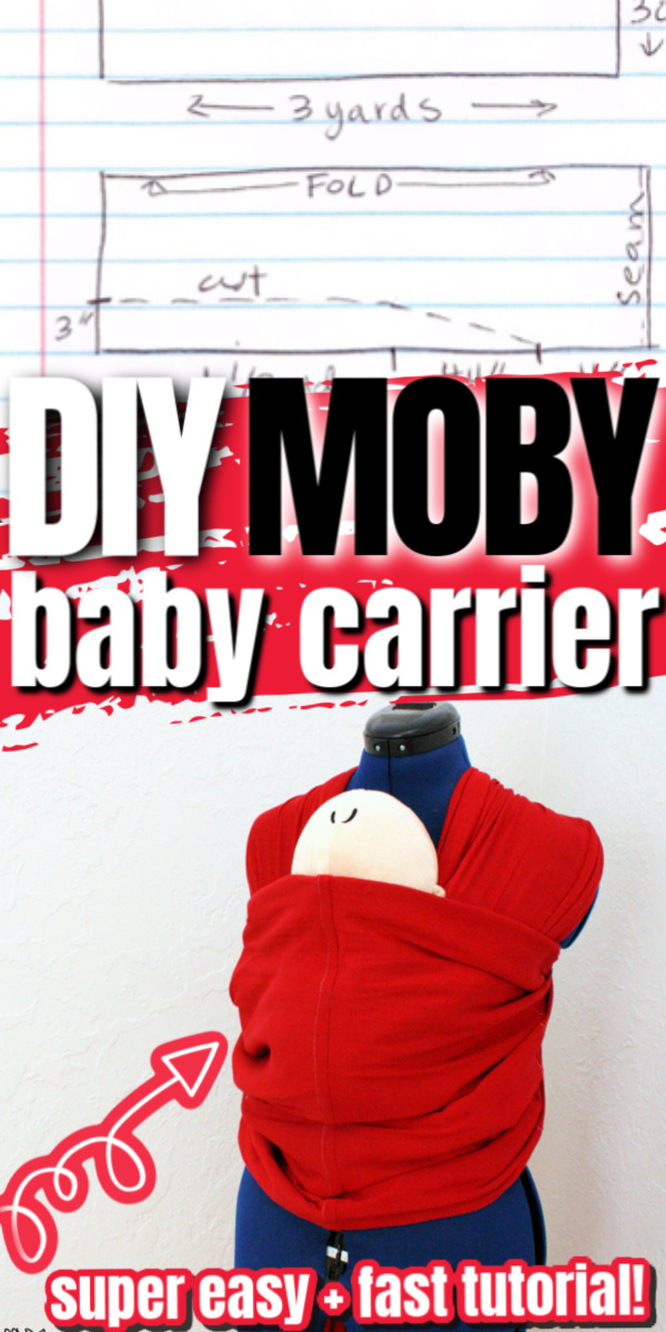 diy moby wrap baby carrier