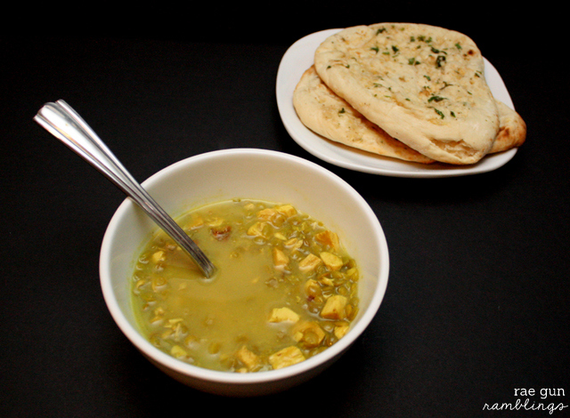 Great coconut curry chickent lentil soup recipe. Perfect for left over turkey - Rae Gun Ramblings