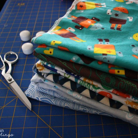 DIY swaddling blankets easy tutorial and the best size for easy wrapping - Rae Gun Ramblings