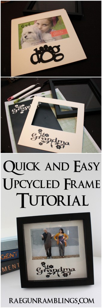 Cute idea for Mother's Day. Upcycle a frame. Tutorial at Rae Gun Ramblings