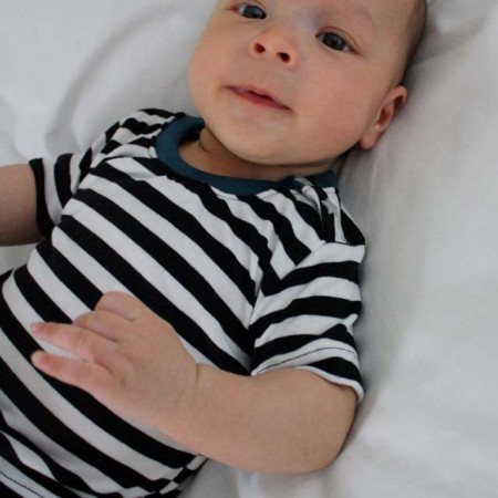 Love this darling little baby shirt sewing pattern. Snappy shirt (how cute are those star snaps!) at Rae Gun Ramblings