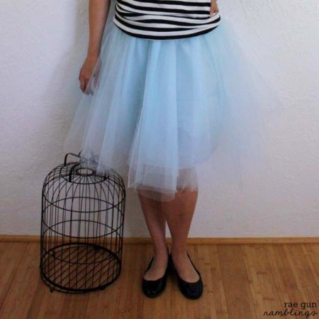 Quick and Easy directions on how to make your own tulle skirt - Rae Gun Ramblings