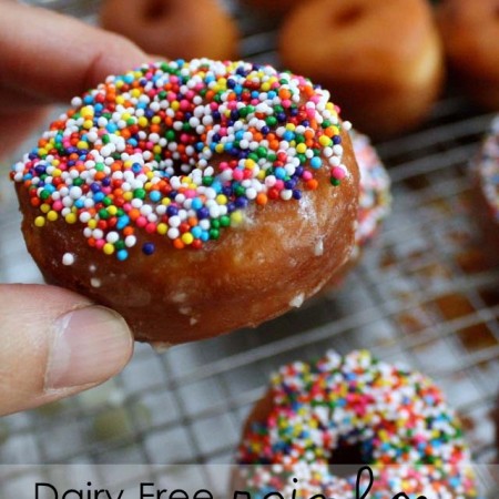 My favorite donut recipe can easily be made dairy free or vegan (or use regular milk if you don't have allergies) - Rae Gun Ramblings