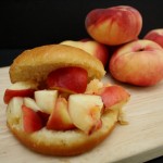 Peach filled Donuts just like the famous Donut Man recipe at Rae Gun Ramblings