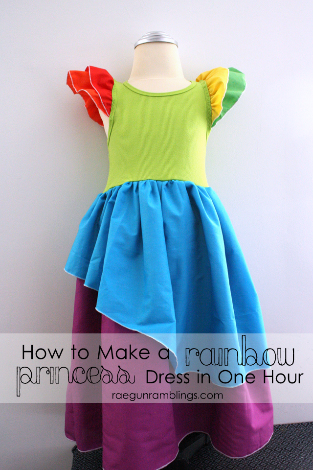 rainbow princess dress tutorial rae gun ramblings