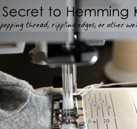 The secret to hemming knits. It's the type of thread you use! Rae Gun Ramblings