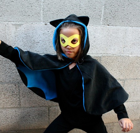 Super cute and easy Bat Girl cape costume - Rae Gun Ramblings