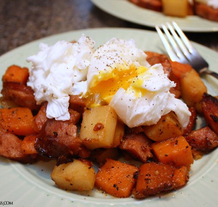 Super easy and yummy one pan sweet potato and kielbasa has - Rae Gun Ramblings