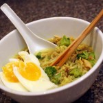 One of my favorite weeknight meals. Curry Peanut Butter Ramen recipe at Rae Gun Ramblings