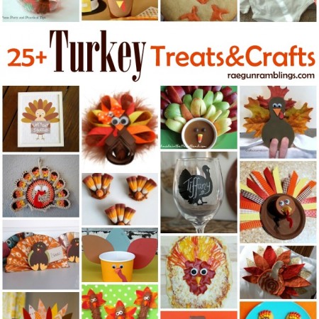 Tons of quick and easy Turkey Crafts and treats perfect for Thanksgiving - Rae Gun Ramblings