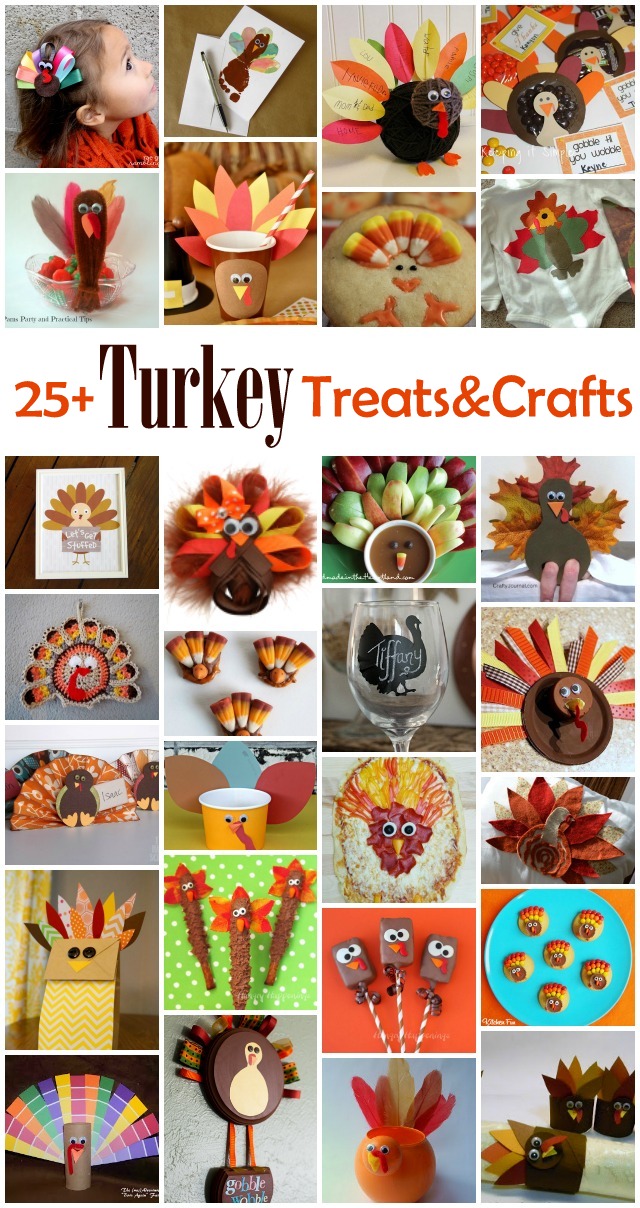 25 Turkey Treats and Crafts {MMM #251 Block Party} • Keeping it Simple ...