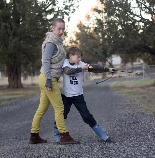 Awesome Katniss Cowl and Hunger Games Tick Tock Shirt