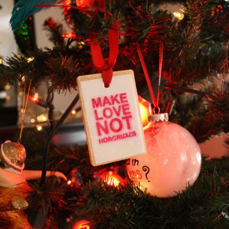 Make Love Not Horcruxes Harry Potter Ornament - Rae Gun Ramblings