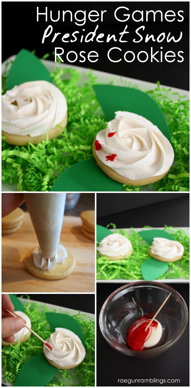 Perfect for Hunger Games parties, President Snow inspired cookies - Rae Gun Ramblings