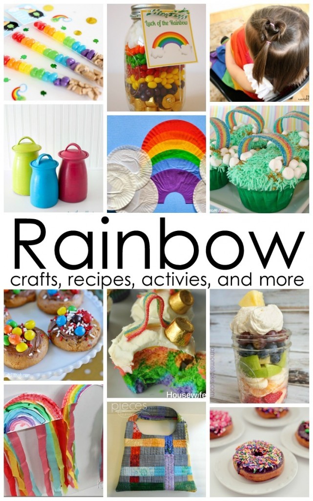 Great Rainbow crafts, recipes and more perfect for St. Patrick's Day