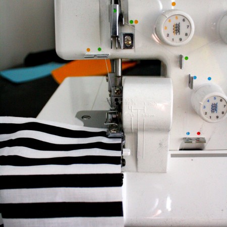 Love this easy trick for how to gather on the serger without using an attachment - Rae Gun Ramblings