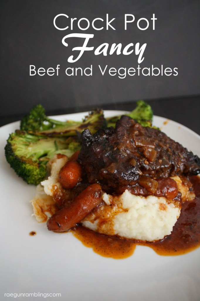 Great fancy beef and vegetables for the slowcooker