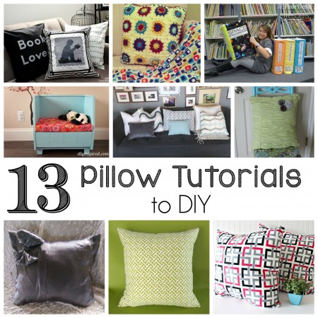 13 great Pillow tutorials to DIY and sew