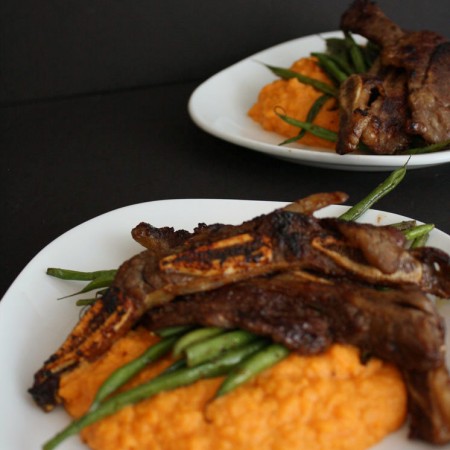 korean-bbq-and-mashed-sweet-potatoes