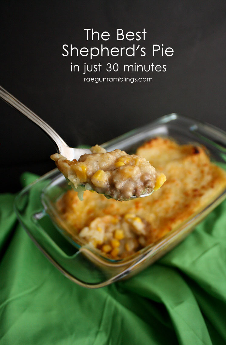 Love this shepherd's pie recipe. fast and easy great for St. Patrick's day or Pi Day