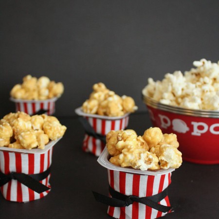 Love this idea. Cute and easy popcorn dessert idea great for movie night.