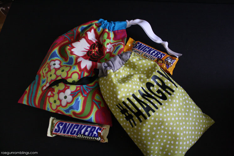 Quick and easy bag sewing tutorial. Great for gifts, snacks, and more.