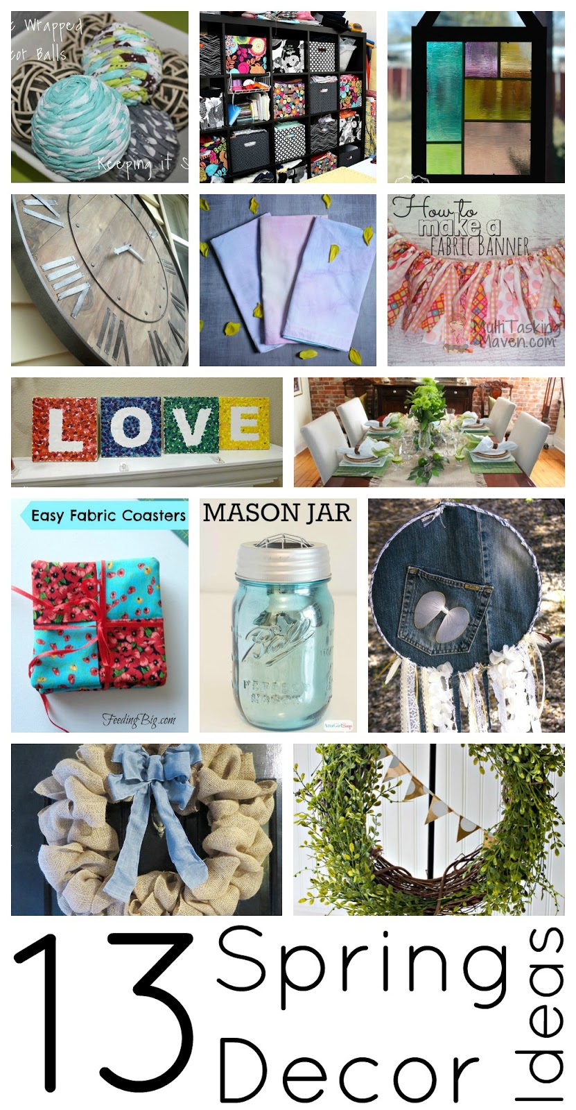 DIY Spring Decor ideas and tutorials