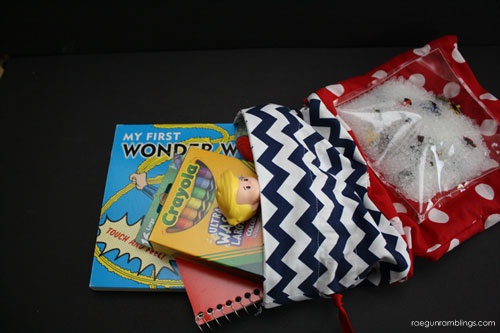 DIY Activity Bag with I Spy Patch