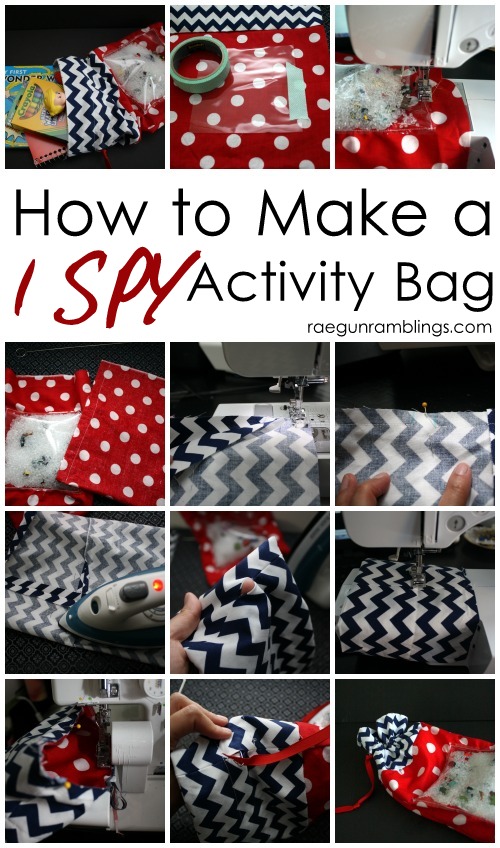 DIY I SPY kid activity bag