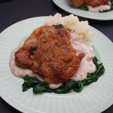 This oven fried chicken recipe is super good. Turns out great all the time. Perfect for dinner.