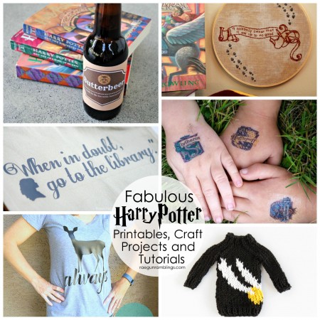 Lots of awesome Harry Potter printables, tutorials, free patterns and more