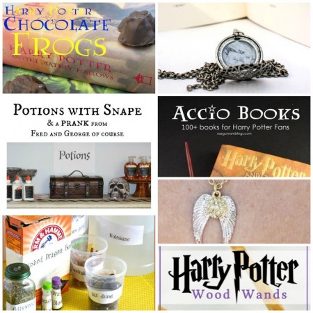 Great Harry Potter projects, party ideas, book recommendations, and craft tutorials
