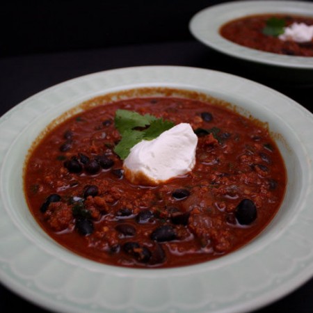 Spicy chorizo chili