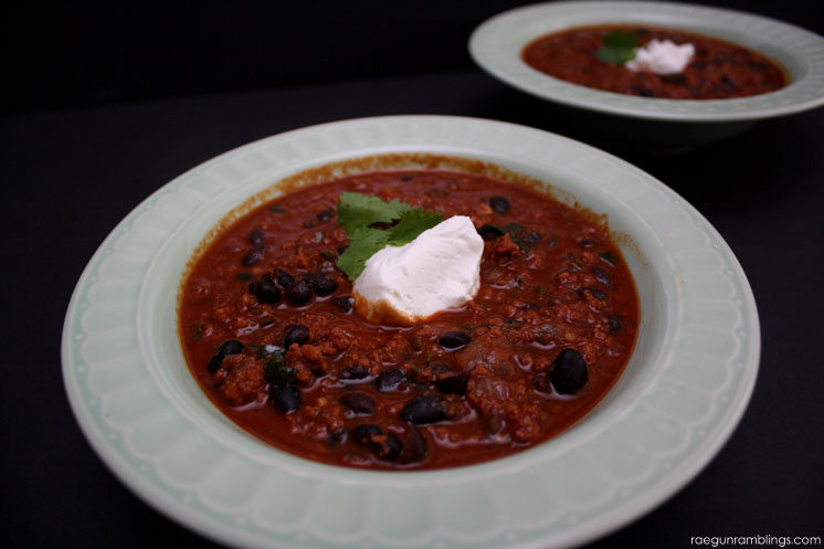 Spicy chorizo chili