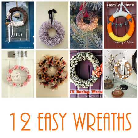 12 easy wreath to DIY for your home and front door