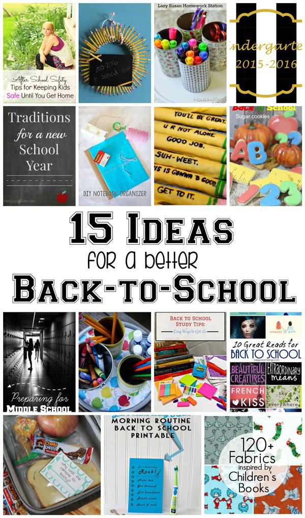 fabulous back to school ideas diys and book lists