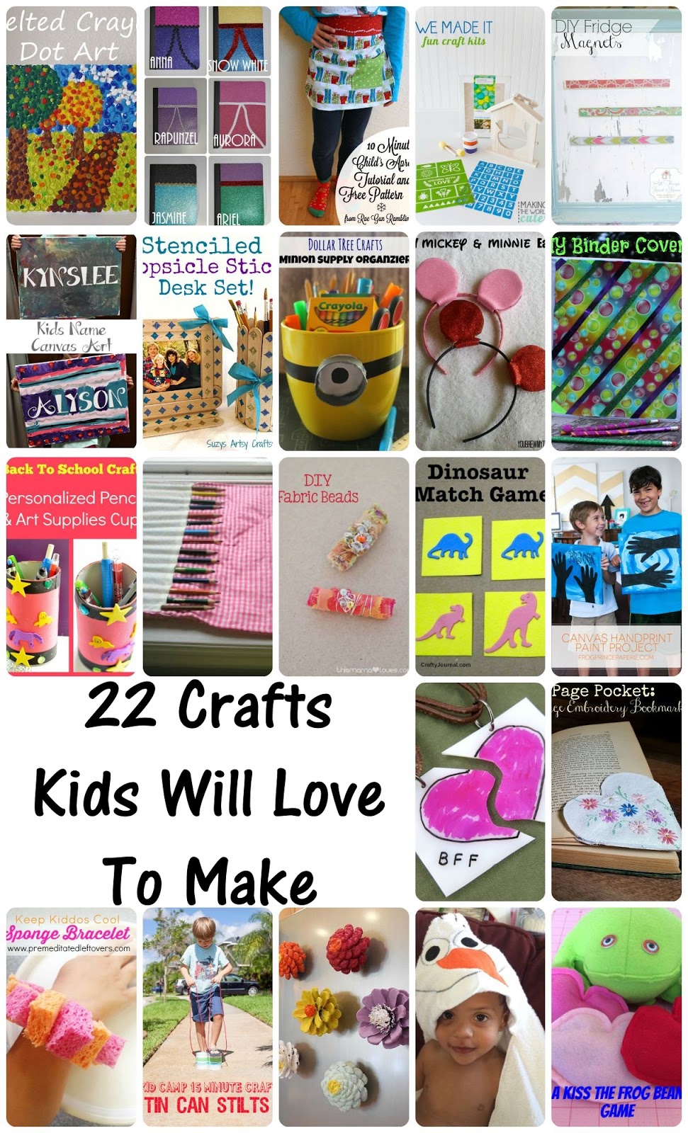 Crafts Kids Will Love. Great collection of activities to do with children