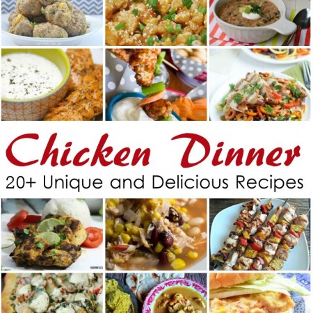LOTS of yummy and unique chicken dinner recipe ideas