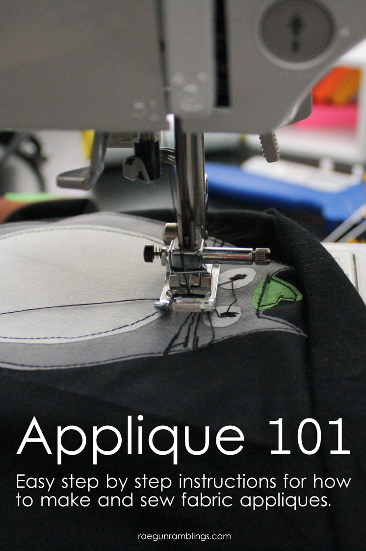 This is the best tutorial for how to make and sew on fabric appliques.