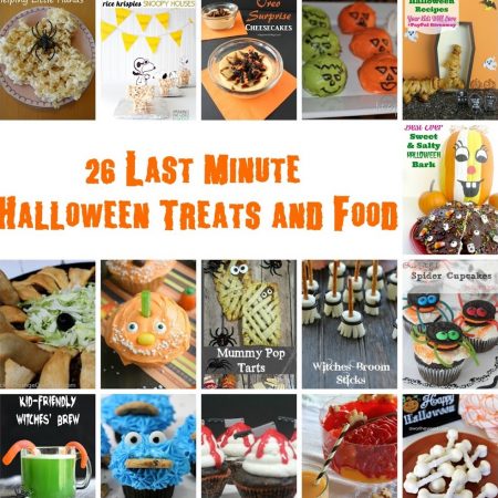 collage of cute halloween food