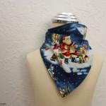 Holiday handkerchief scarf 10 minute tutorial