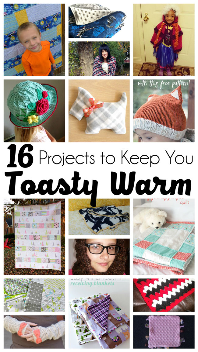 Great DIY projects for colder weather, hats, blankets and more