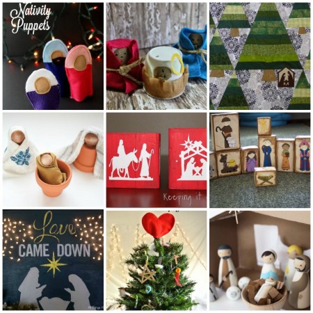 Great Christ centered nativity Christmas crafts and decorations