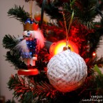 How to make a glittery ornament from book pages. Great DIY upcycled Christmas ornament tutorial