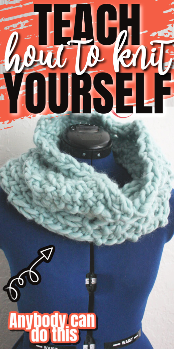 secret trick to teaching yourself how to knit