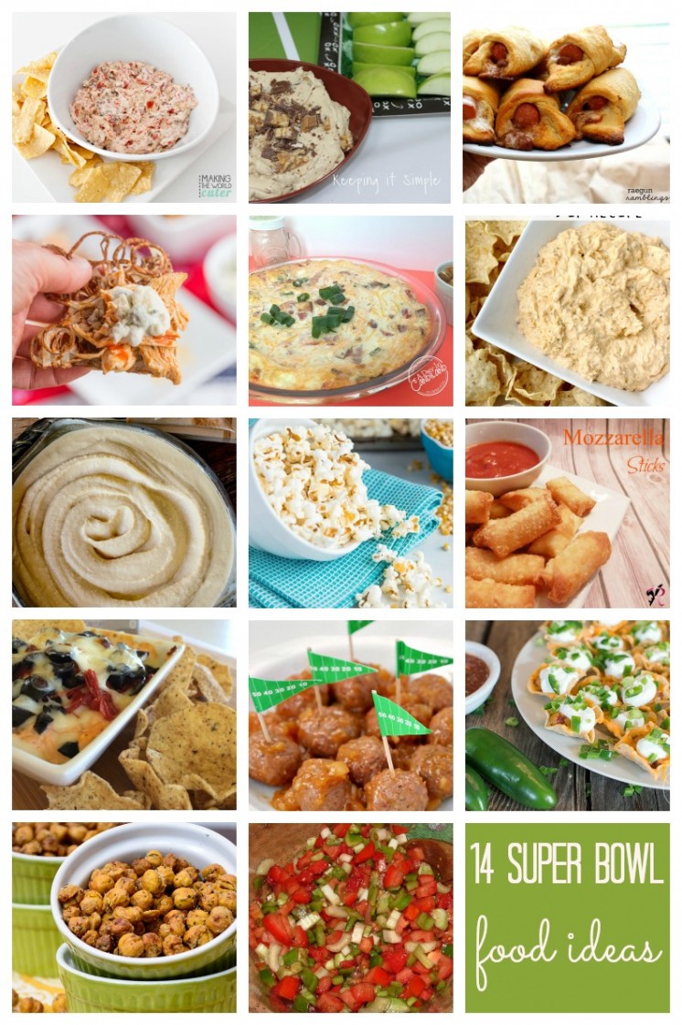 Super-Bowl-Food-Ideas lots of delicious appetizers and dip recipes