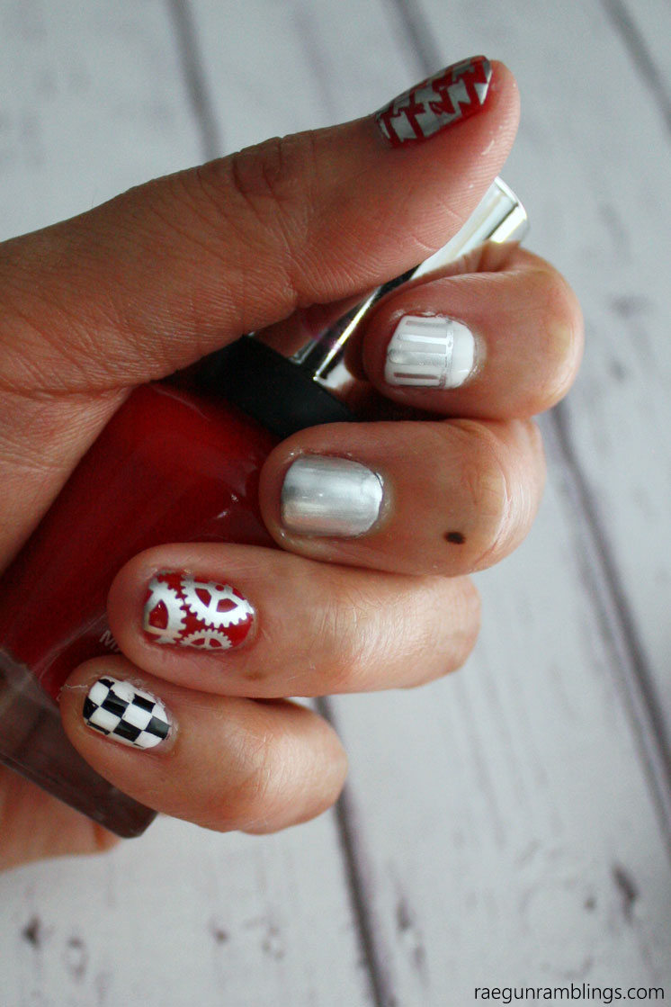 Grease Lightning Nails Tutorial and More Grease Projects Rae Gun Ramblings