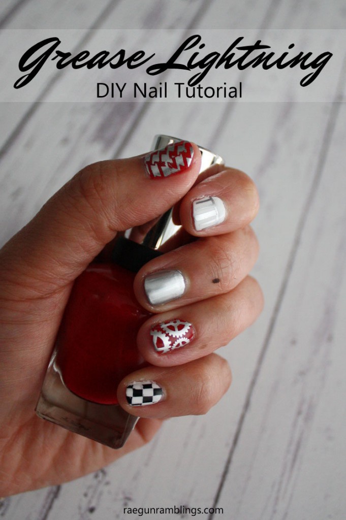 Grease Lightning Nails Tutorial and More Grease Projects Rae Gun