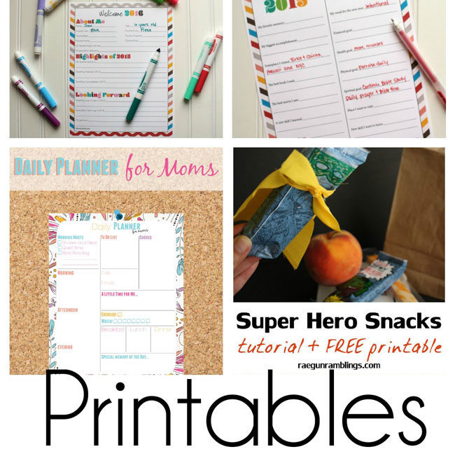Printables t start the new year
