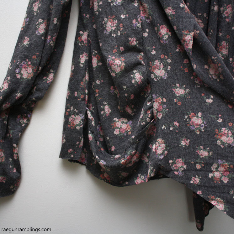 Easy pockets on a DIY cardigan